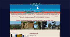 Desktop Screenshot of cockatooridge.com.au